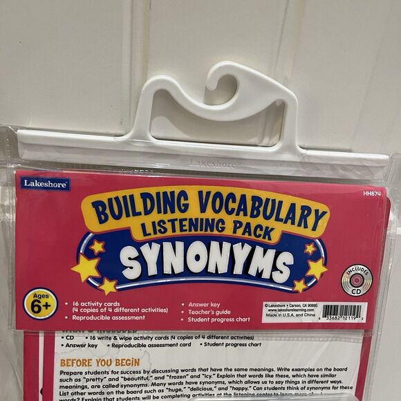 Lakeshore Building Vocabulary Listening Pack Synonyms With Disc 2006 - Picture 3 of 9